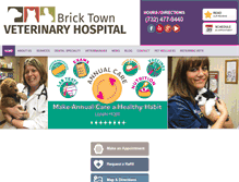 Tablet Screenshot of bricktownvet.com